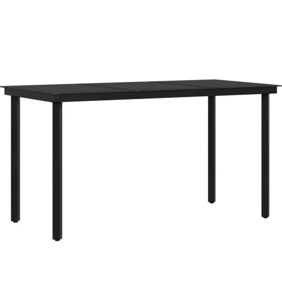 vidaXL - 7-delige Tuinset met kussens - Grijs en zwart - PE rattan - 140x70 cm Sale