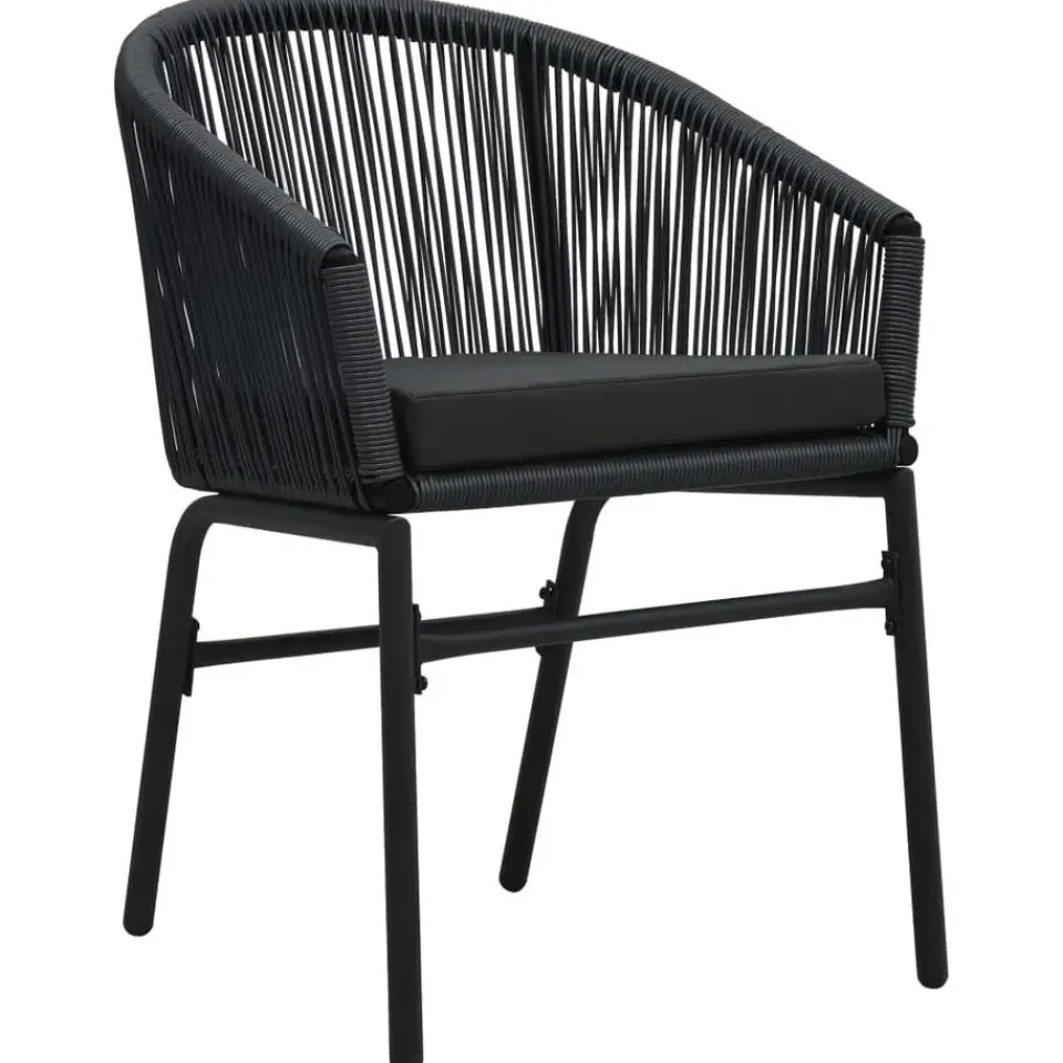 vidaXL - 7-delige Tuinset met kussens - Zwart PVC-rattan en staal - 140x70 cm Best