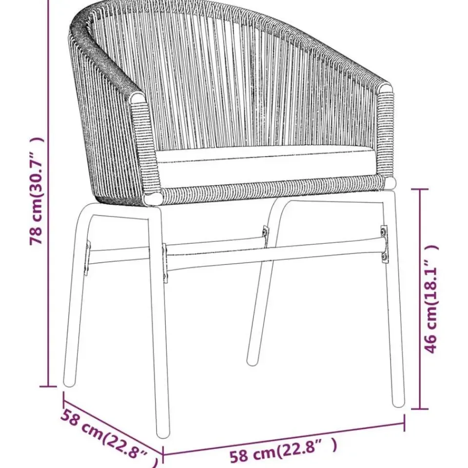 vidaXL - 7-delige Tuinset met kussens - Zwart PVC-rattan en staal - 140x70 cm Best