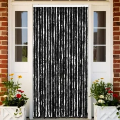 vidaXL - Deurgordijn - Antraciet - Polypropyleen - 90 x 200 cm Discount