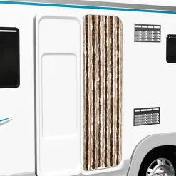 vidaXL - Deurgordijn - Bruin - Polypropyleen Online