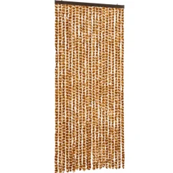 vidaXL - Deurgordijn - Geel - Polypropyleen - 90 x 220 cm Online