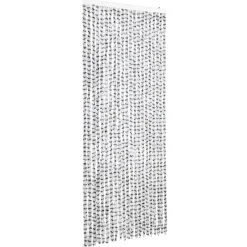 vidaXL - Deurgordijn - Grijs - Polypropyleen - 90 x 220 cm Discount