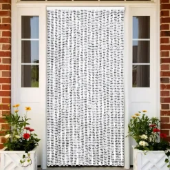 vidaXL - Deurgordijn - Grijs - Polypropyleen - 90 x 220 cm Discount