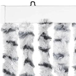 vidaXL - Deurgordijn - Grijs - Polypropyleen - 90 x 220 cm Discount