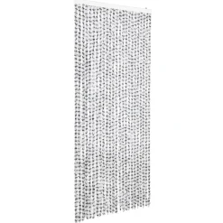 vidaXL - Deurgordijn - Grijs - Polypropyleen - 100 x 220 cm