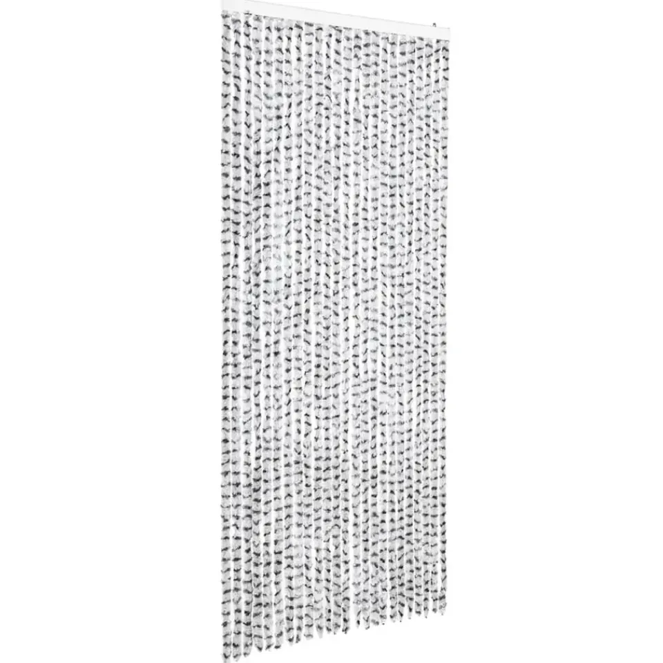 vidaXL - Deurgordijn - Grijs - Polypropyleen - 100 x 220 cm