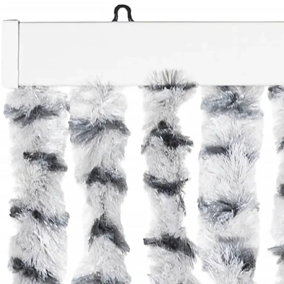 vidaXL - Deurgordijn - Grijs - Polypropyleen - 100 x 220 cm