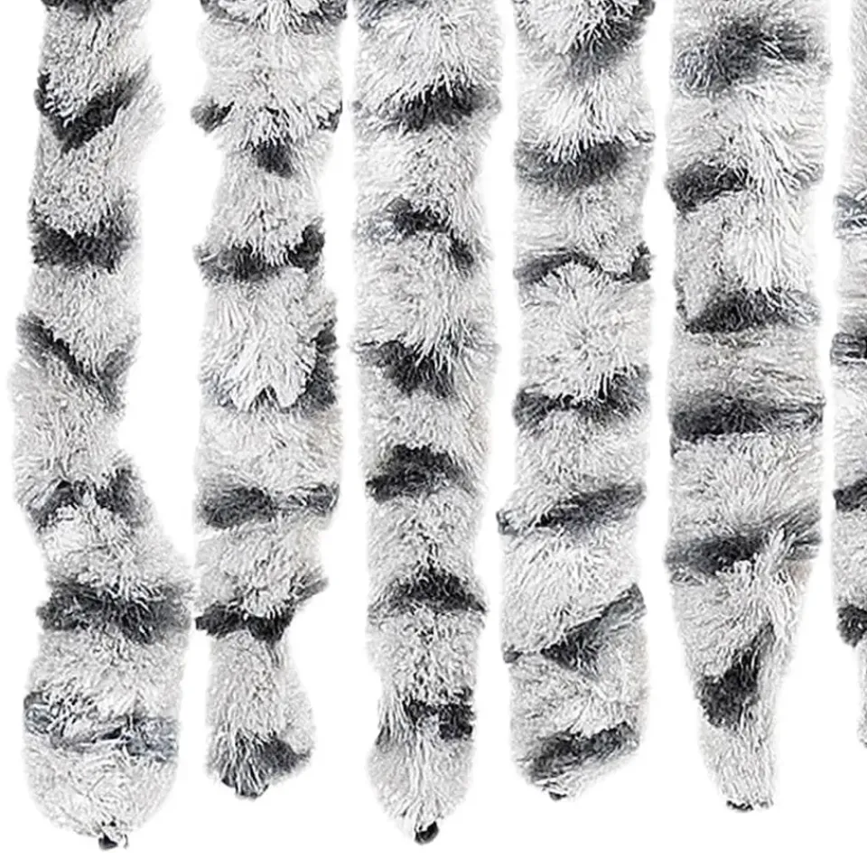 vidaXL - Deurgordijn - Grijs - Polypropyleen - 100 x 220 cm