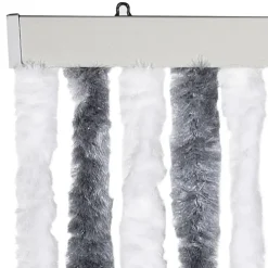 vidaXL - Deurgordijn - Grijs - Polypropyleen - 90 x 200 cm Hot