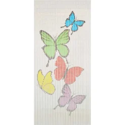 vidaXL - Deurgordijn - Multikleur - Bamboe - 90 x 200 cm Discount