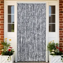 vidaXL - Deurgordijn - Zilver - Polypropyleen - 90 x 200 cm Best