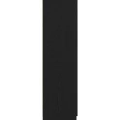 vidaXL - 2-deurs Kledingkast met 2 lades - Bewerkt hout - Zwart - 80x52x180 cm New