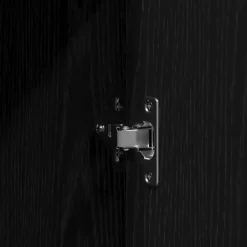 vidaXL - 2-deurs Kledingkast met planken - Hout - Zwart eiken - 55x25x189 cm Best