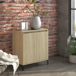 vidaXL - Dressoir - Bruin - Bewerkt hout Outlet