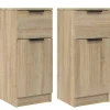 vidaXL - Dressoir - Bruin - Bewerkt hout - 2 stuks New