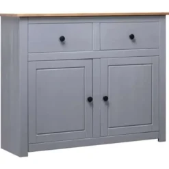 vidaXL - Dressoir - Grijs - Grenenhout Sale