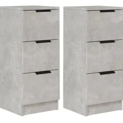 vidaXL - Dressoir - Grijs - Bewerkt hout - 2 stuks Hot