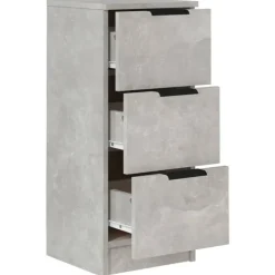 vidaXL - Dressoir - Grijs - Bewerkt hout - 2 stuks Hot