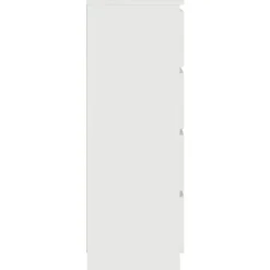 vidaXL - Dressoir - Wit - Bewerkt hout New