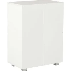 vidaXL - Dressoir - Wit - Bewerkt hout