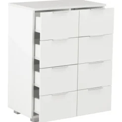 vidaXL - Dressoir - Wit - Bewerkt hout