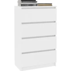 vidaXL - Dressoir - Wit - Bewerkt hout Clearance