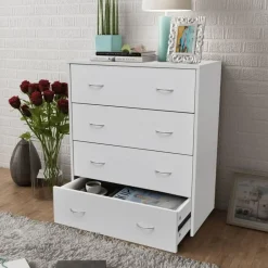 vidaXL - Dressoir - Wit - Hout Outlet