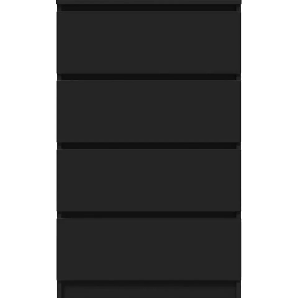 vidaXL - Dressoir - Zwart - Bewerkt hout New