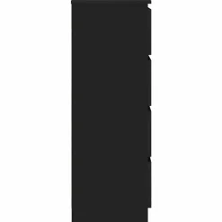 vidaXL - Dressoir - Zwart - Bewerkt hout New