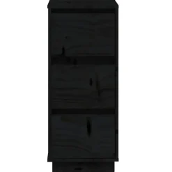 vidaXL - Dressoir - Zwart - Grenenhout - 2 stuks Outlet