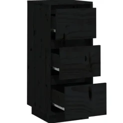 vidaXL - Dressoir - Zwart - Grenenhout - 2 stuks Outlet