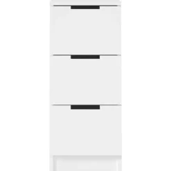 vidaXL - Dressoir met 3 lades - Wit - Bewerkt hout - 30x30x70 cm Discount