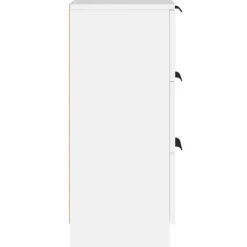 vidaXL - Dressoir met 3 lades - Wit - Bewerkt hout - 30x30x70 cm Discount