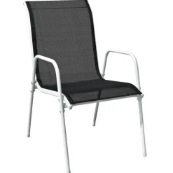 vidaXL - Eethoek Voor Buiten - Zwart - Staal - 3 stuks