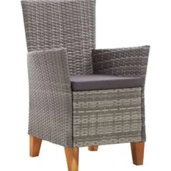 vidaXL - Eethoek Voor Buiten - Grijs - Poly rattan Discount