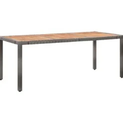 vidaXL - Eethoek Voor Buiten - Grijs - Poly rattan Outlet