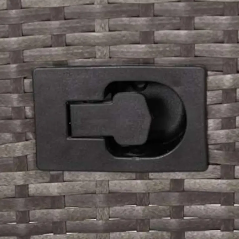 vidaXL - Eethoek Voor Buiten - Grijs - Poly rattan Outlet