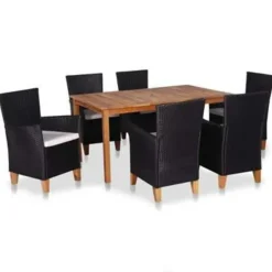 vidaXL - Eethoek Voor Buiten - Multikleur - Poly rattan