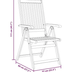 vidaXL - Eetkamerstoel - Bruin - Hout Clearance