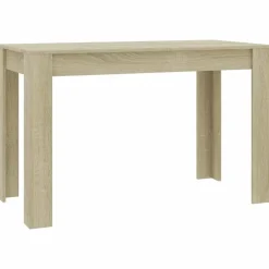 vidaXL - Eettafel - Bruin - Bewerkt hout Online