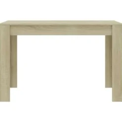 vidaXL - Eettafel - Bruin - Bewerkt hout Online