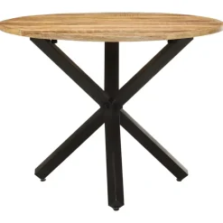 vidaXL - Eettafel - Bruin - Hout - Ø 100 x 75 cm Outlet