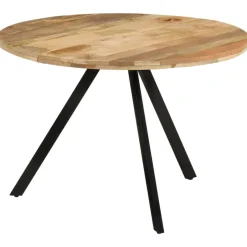vidaXL - Eettafel - Bruin - Hout - Ø 110 x 75 cm Best