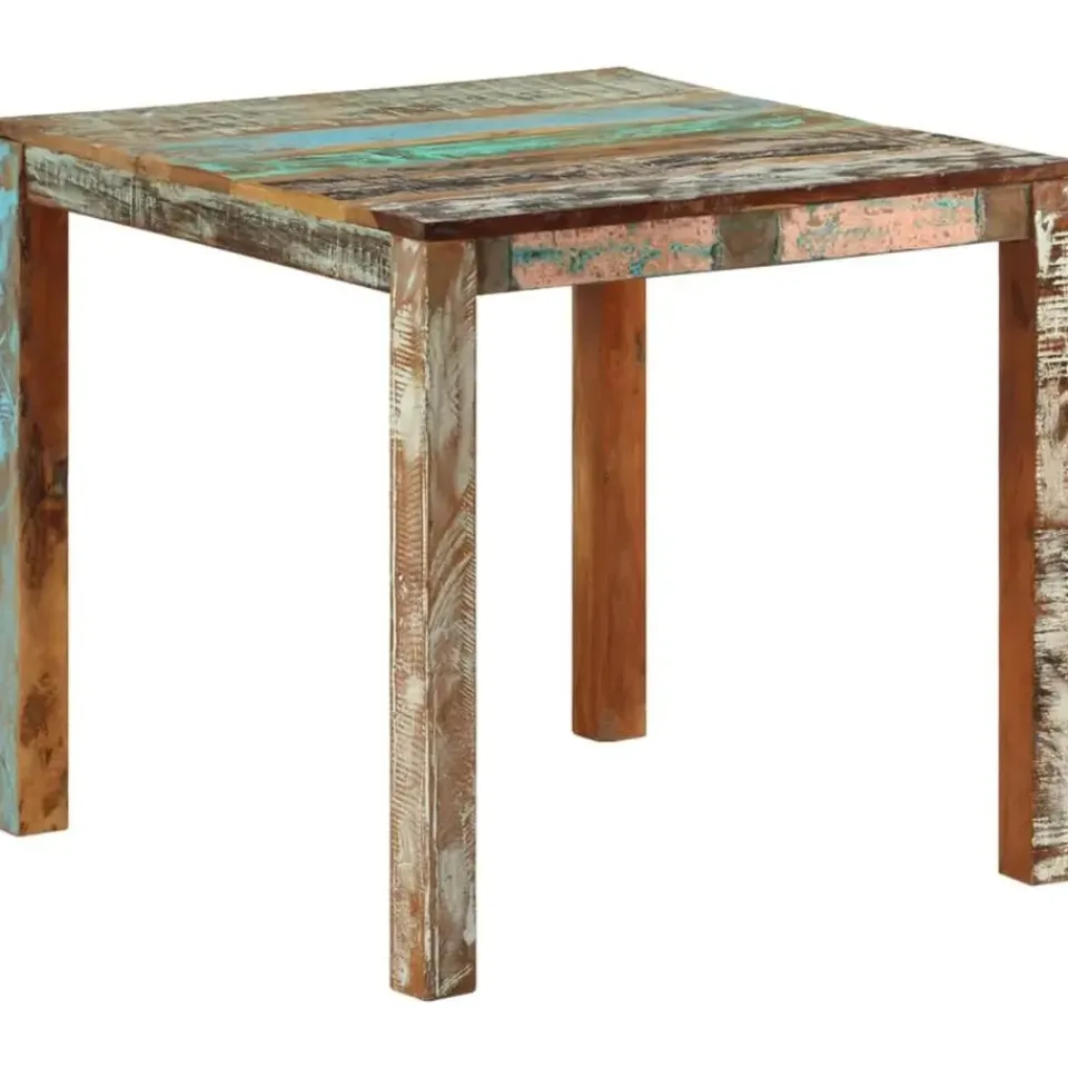 vidaXL - Eettafel - Multikleur - Hout - 82 x 80 x 76 cm Hot