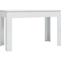 vidaXL - Eettafel - Wit - Bewerkt hout Sale