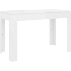 vidaXL - Eettafel - Wit - Bewerkt hout Sale