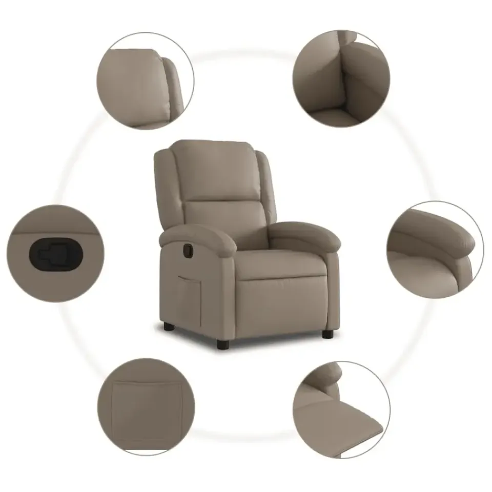 vidaXL - Fauteuil - Bruin - Kunstleer Discount