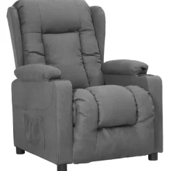 vidaXL - Fauteuil - Grijs - Stof Outlet