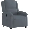 vidaXL - Fauteuil - Grijs - Fluweel Clearance